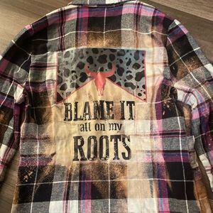Womens bleached flannel